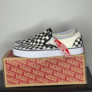 Checkerboard Vans Comfy Slip On